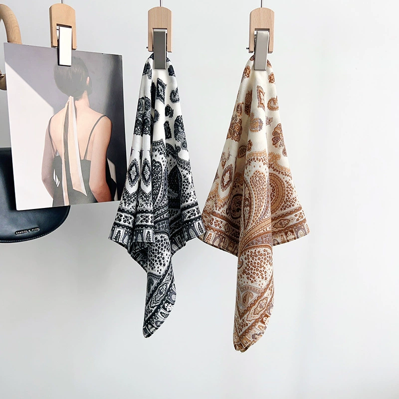 Paisley Silk-Look Square Scarf view 4