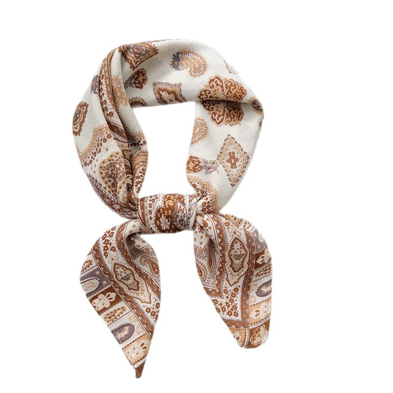 Paisley Silk-Look Square Scarf view 5