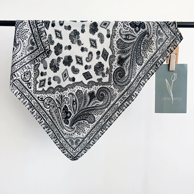 Paisley Silk-Look Square Scarf view 6