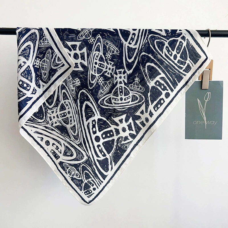 Hand-Painted Square Scarf