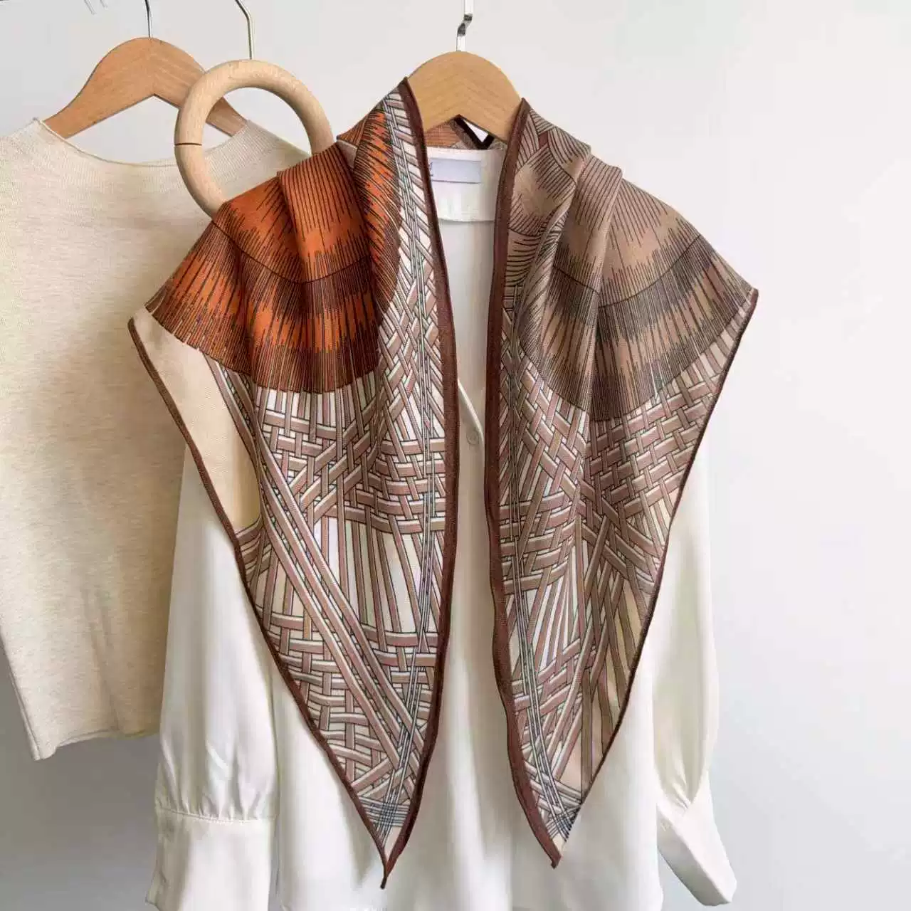 Herringbone Triangle Scarf