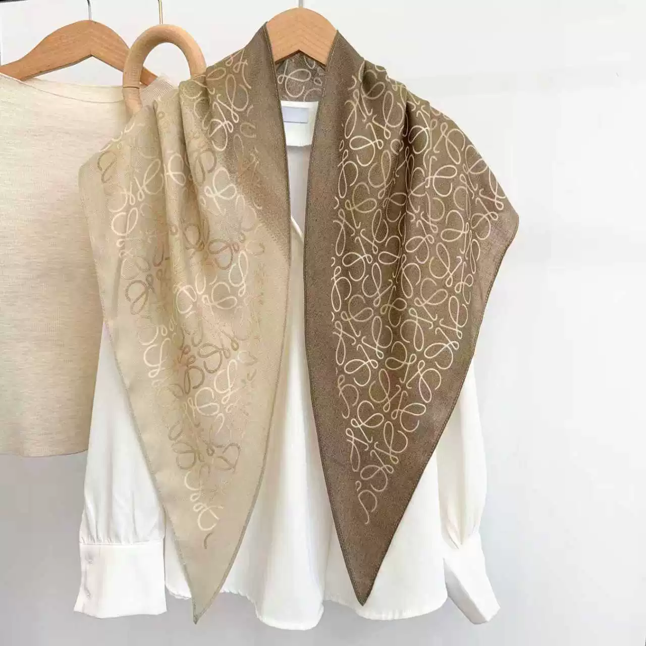 Herringbone Triangle Scarf view 2