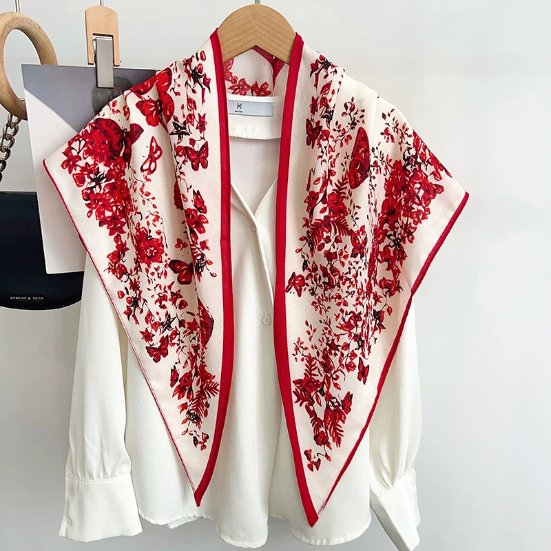 Herringbone Triangle Scarf view 3