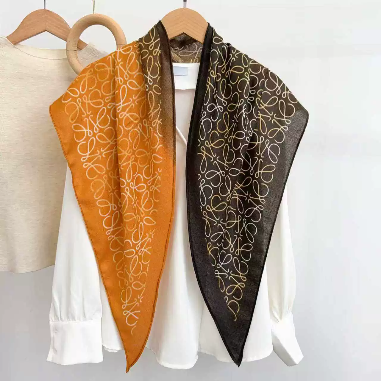Herringbone Triangle Scarf view 7