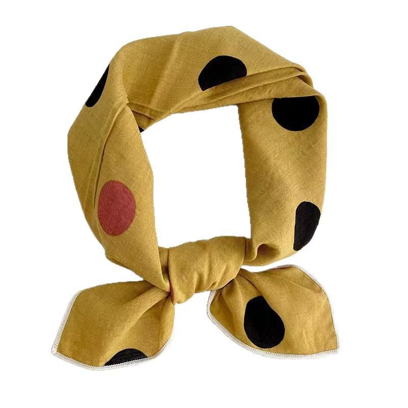 Cotton Linen Square Scarf view 3