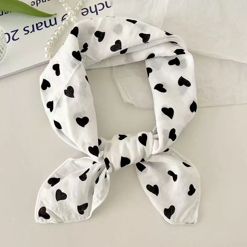 Cotton Linen Square Scarf view 4