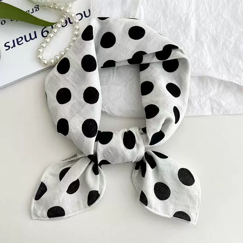 Cotton Linen Square Scarf view 5