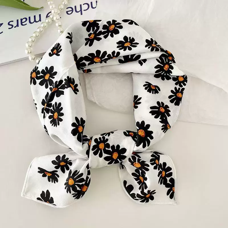 Cotton Linen Square Scarf view 6
