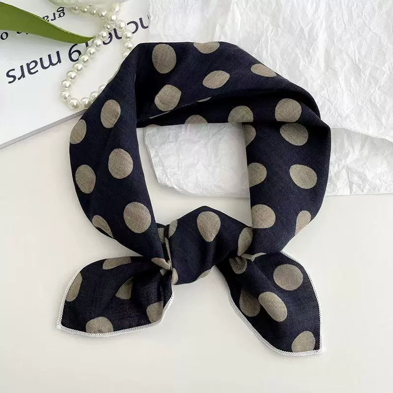 Cotton Linen Square Scarf view 9