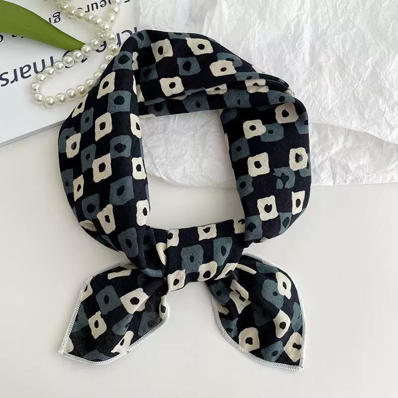 Cotton Linen Square Scarf view 10