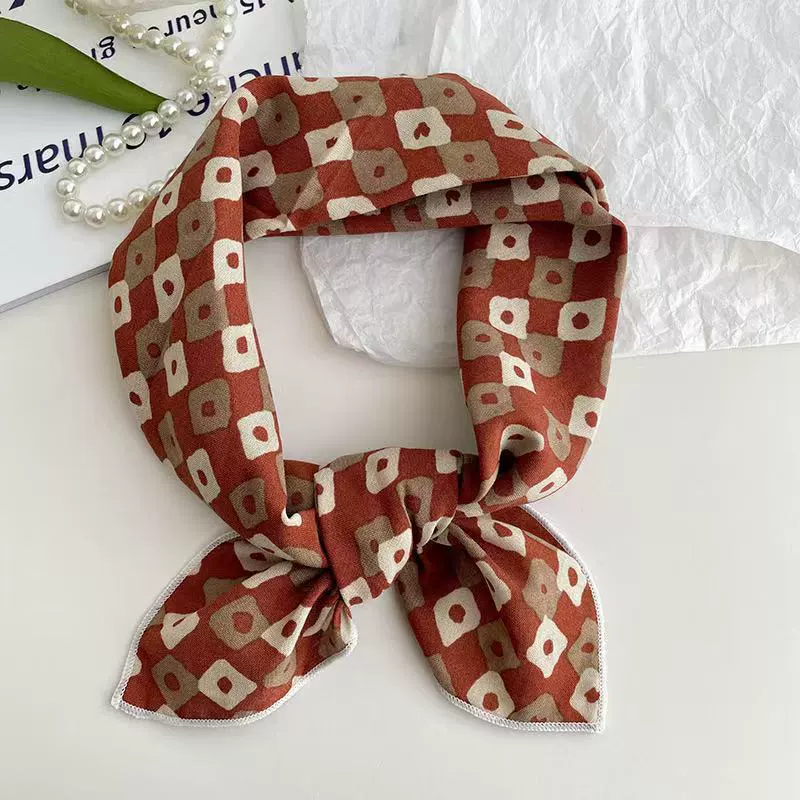 Cotton Linen Square Scarf view 11
