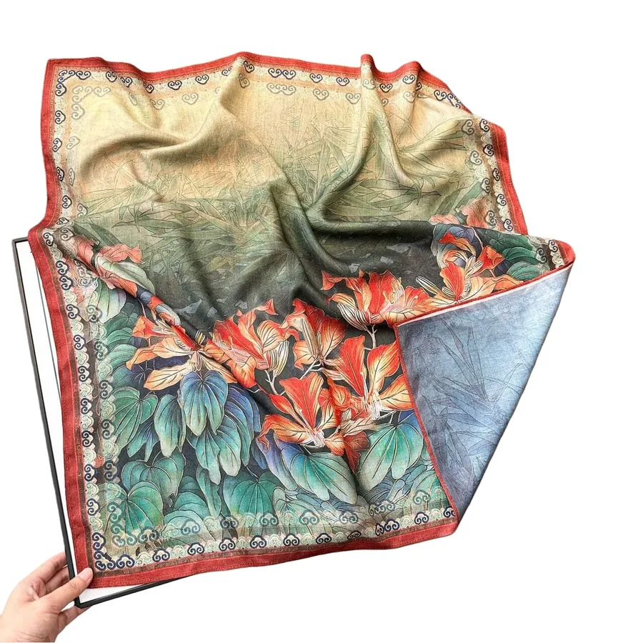 Double-Sided Print Square Scarf view 5