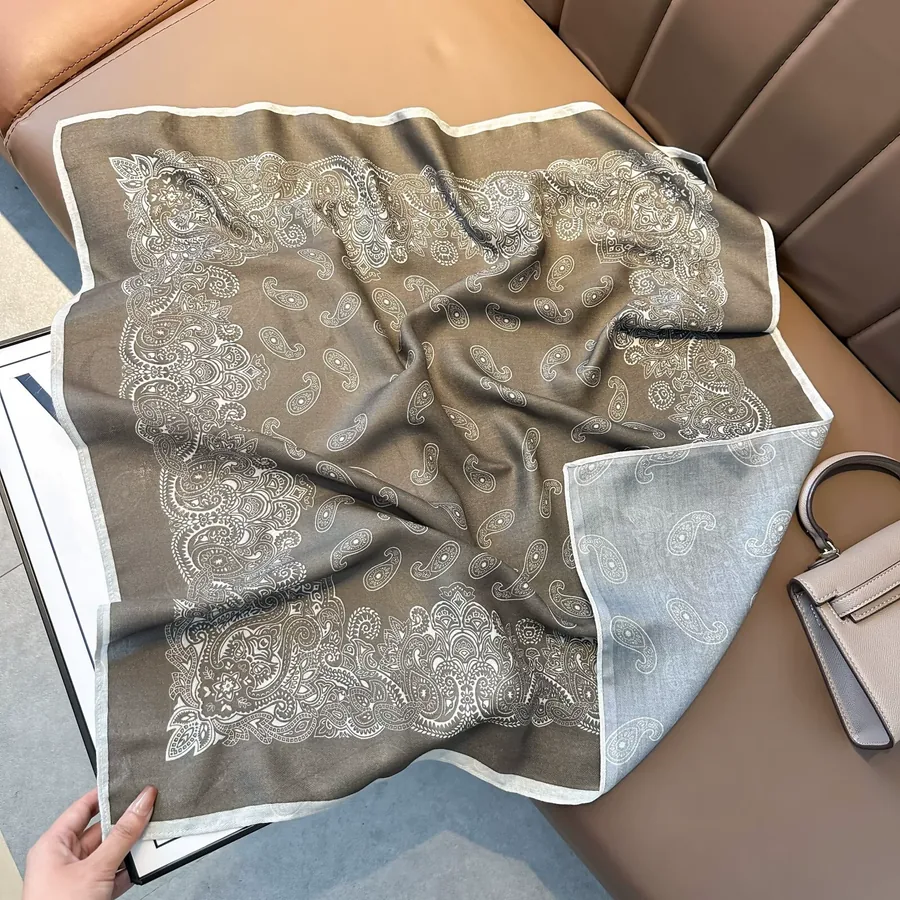 Double-Sided Print Square Scarf view 11