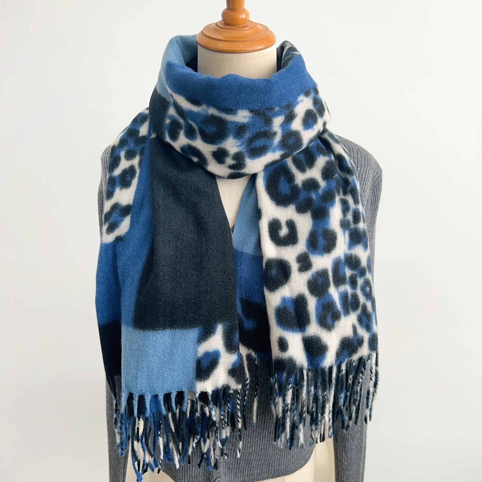 Leopard Print Winter Scarf view 6