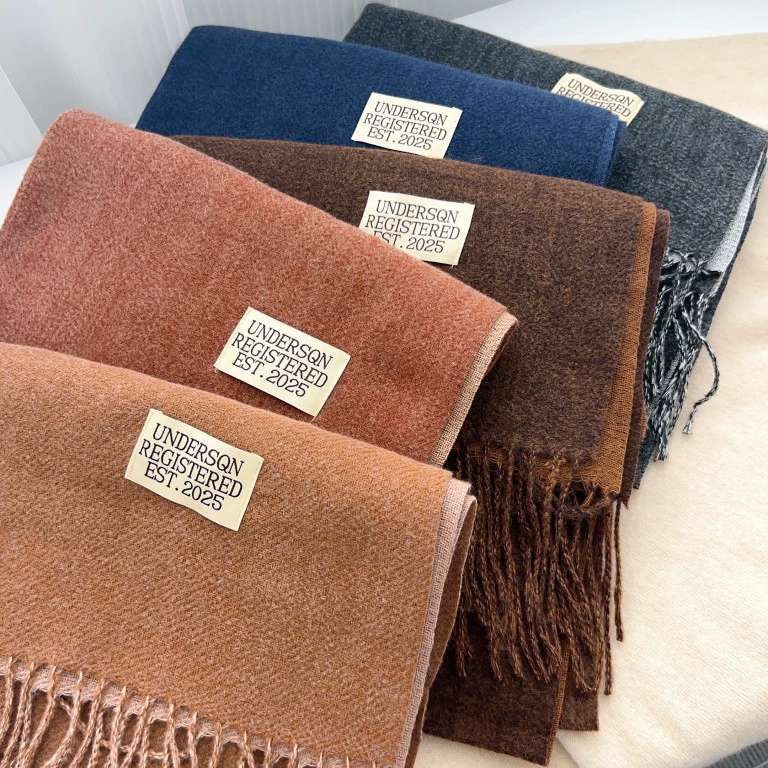 Solid Color Winter Scarf view 2
