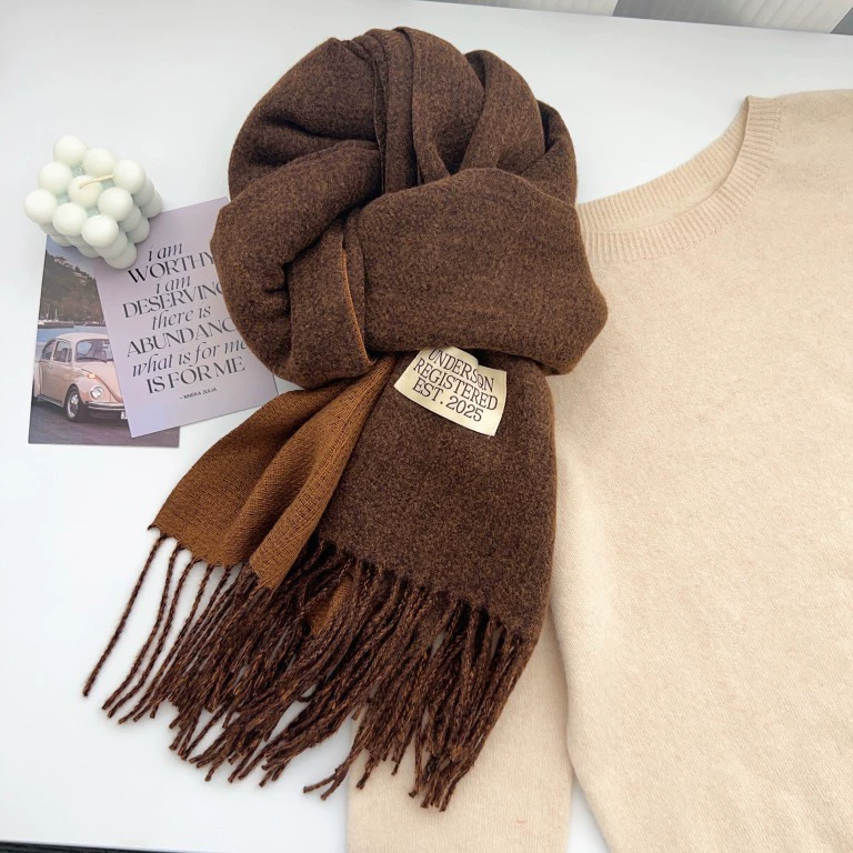 Solid Color Winter Scarf view 8