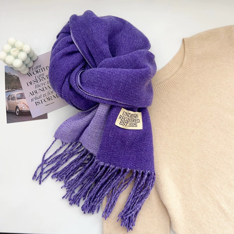 Solid Color Winter Scarf view 10
