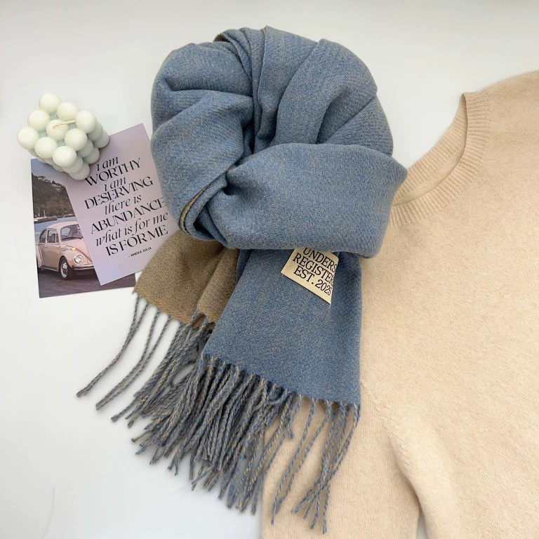 Solid Color Winter Scarf view 11