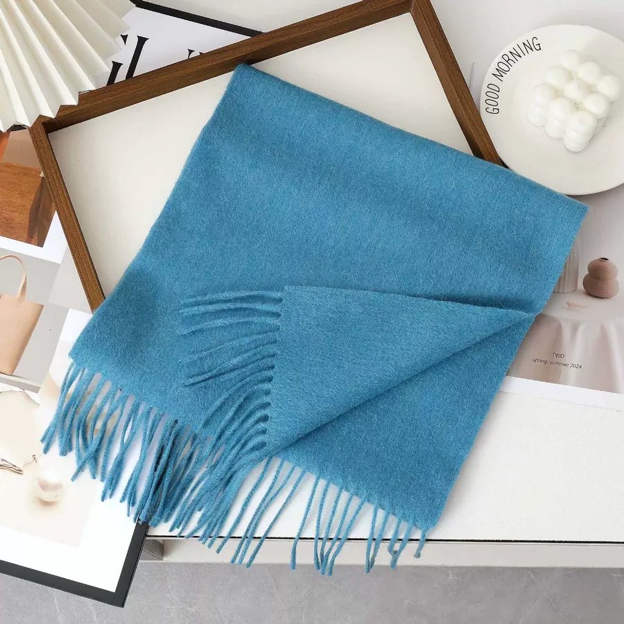 Solid Fringe Scarf view 7