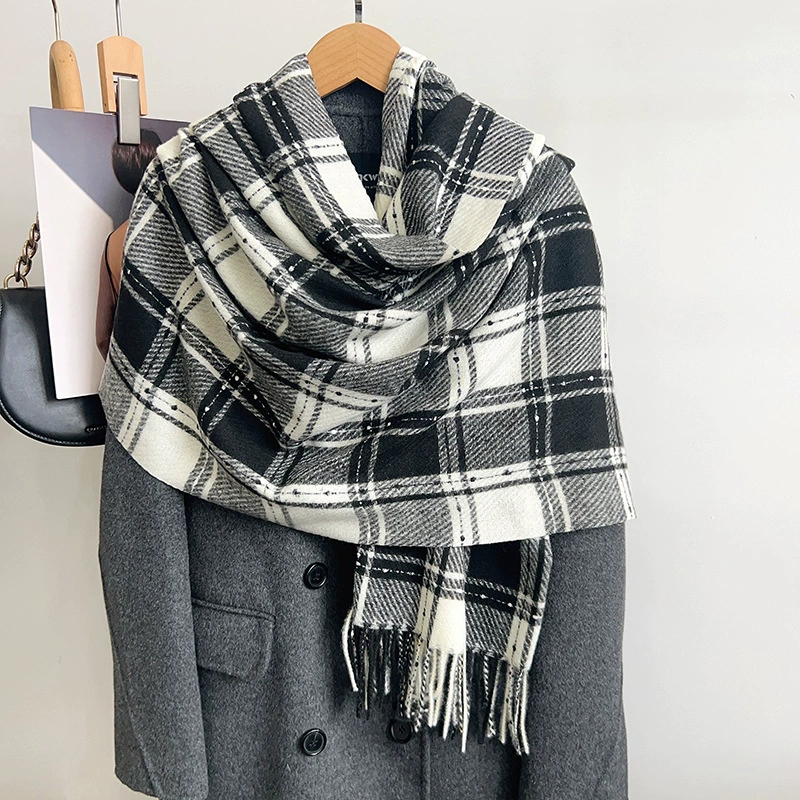 Plaid Winter Scarf view 3