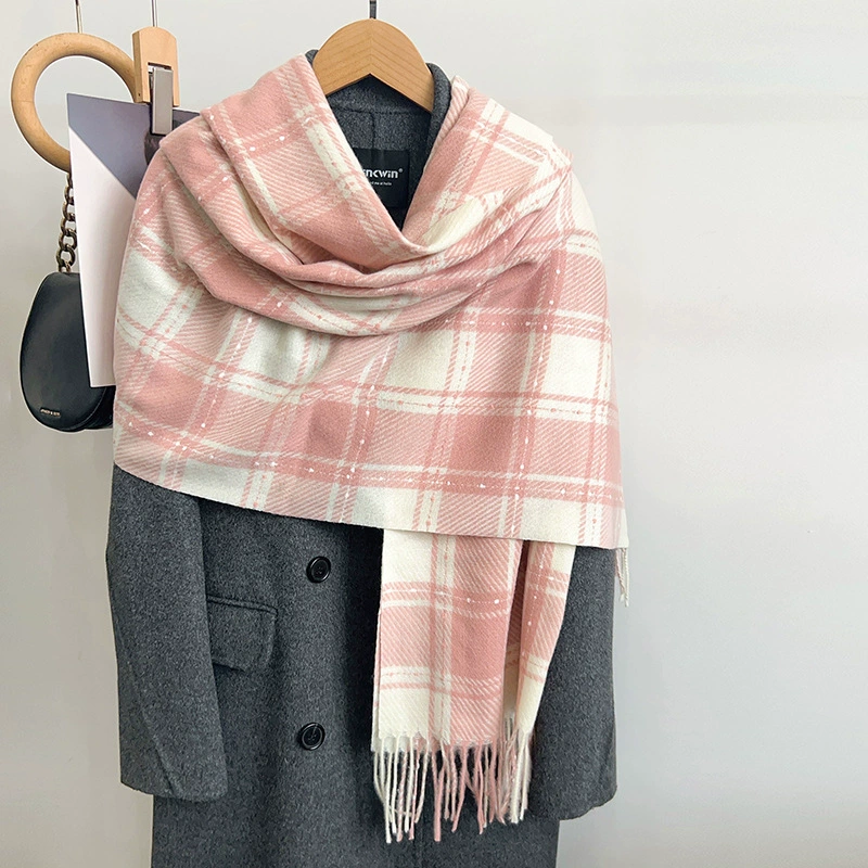 Plaid Winter Scarf view 4