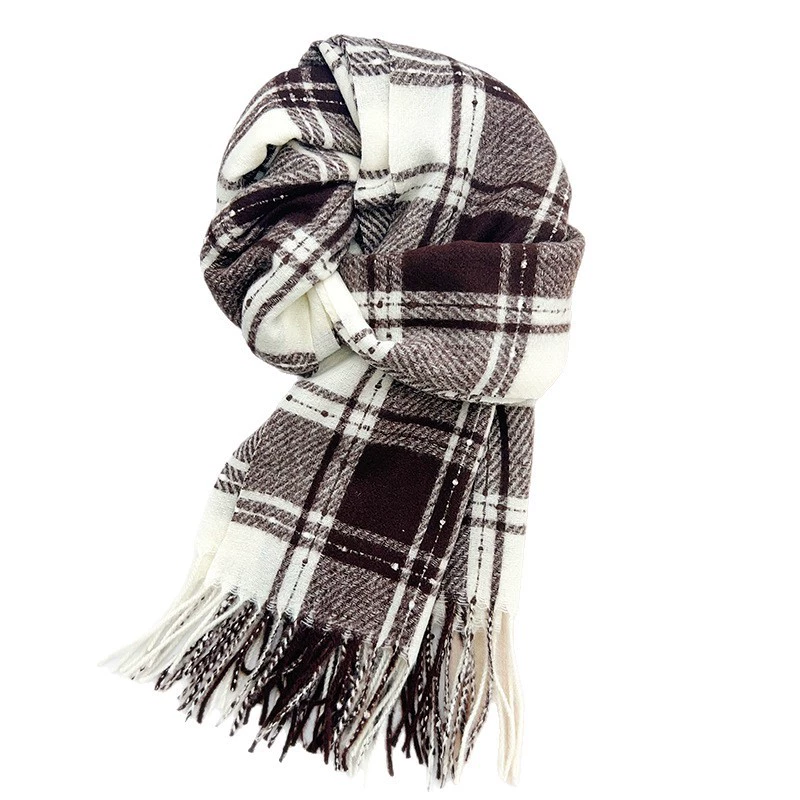 Plaid Winter Scarf view 5