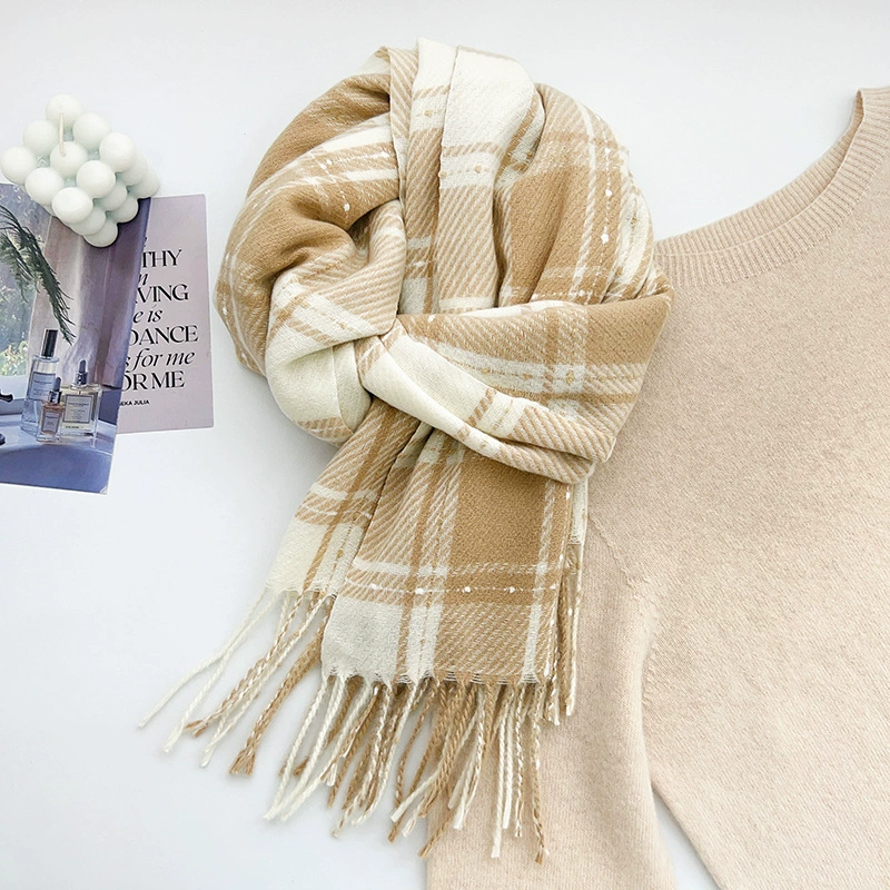Plaid Winter Scarf view 8