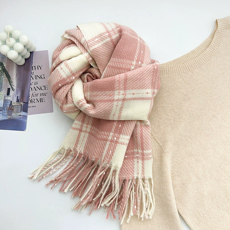 Plaid Winter Scarf view 9