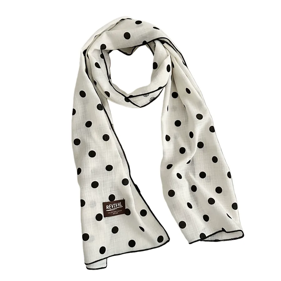 Cotton Linen Long Scarf view 5