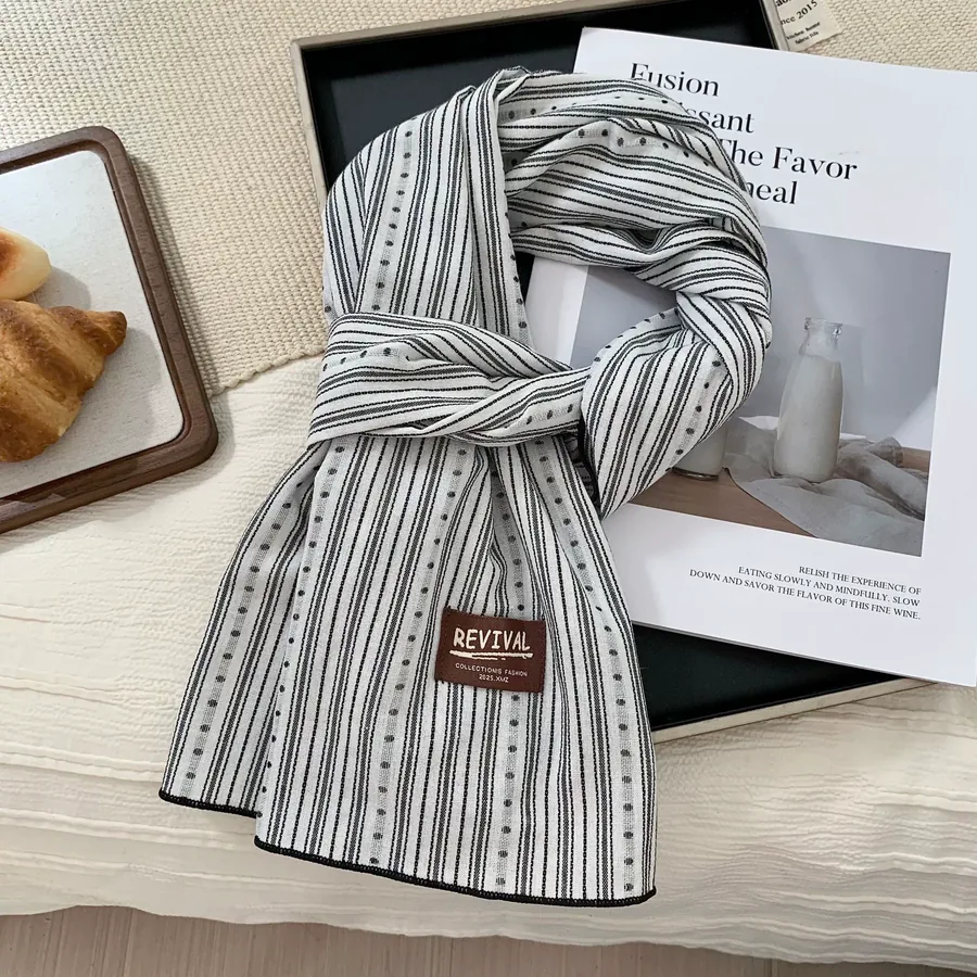 Cotton Linen Long Scarf view 7