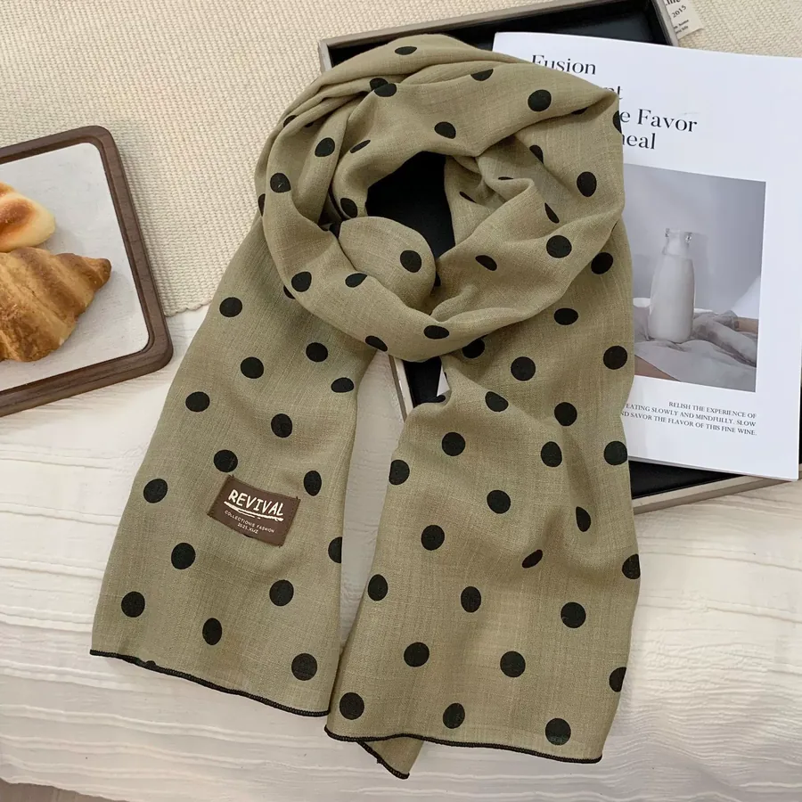 Cotton Linen Long Scarf view 8