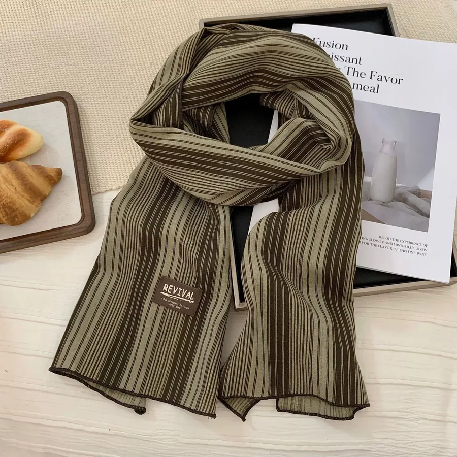 Cotton Linen Long Scarf view 9