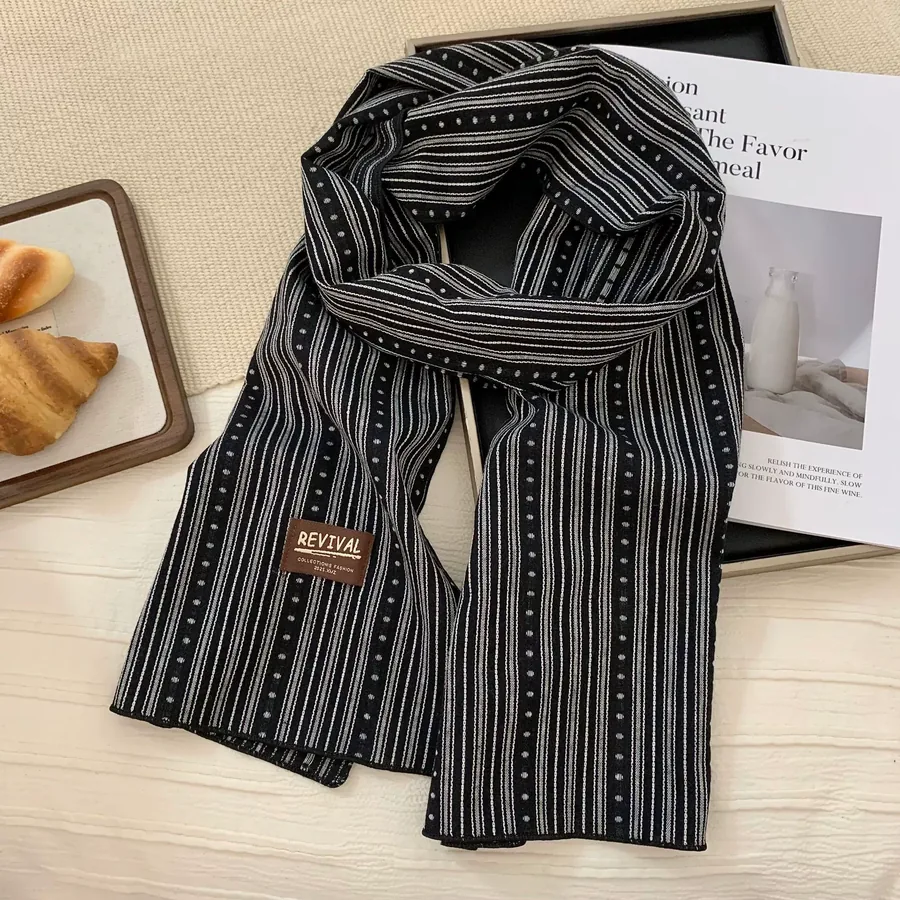 Cotton Linen Long Scarf view 11