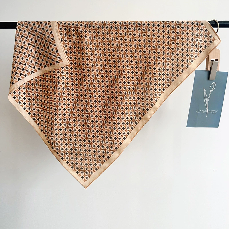 Vintage Herringbone Square Scarf