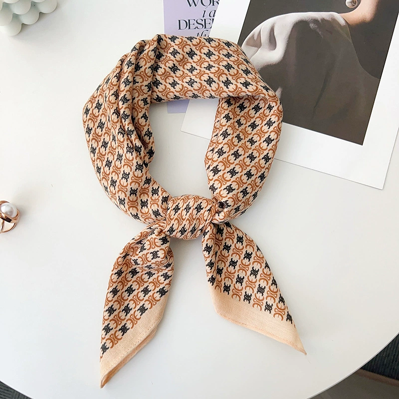 Vintage Herringbone Square Scarf view 6