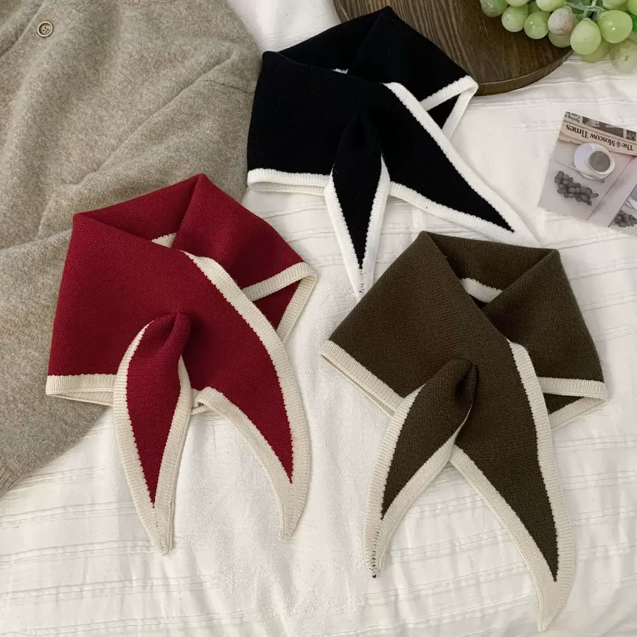 Knit Triangle Scarf view 3