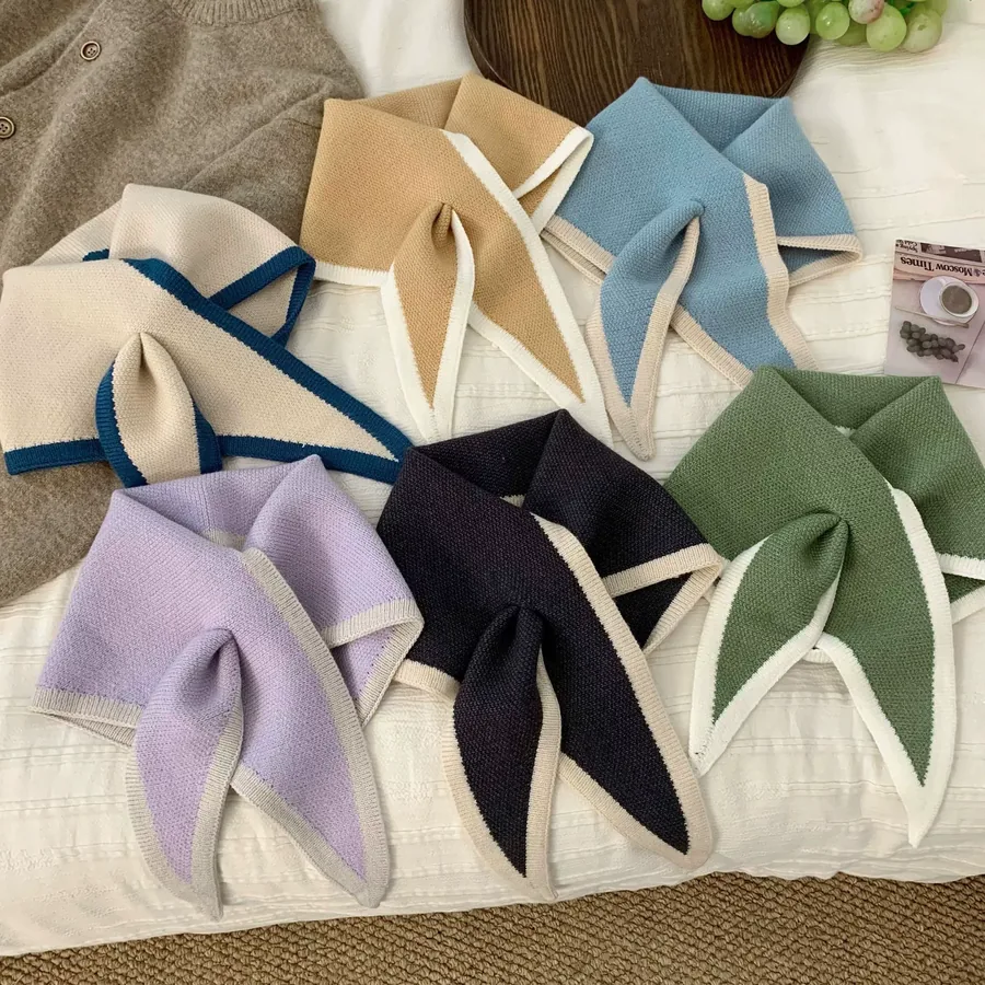 Knit Triangle Scarf view 4