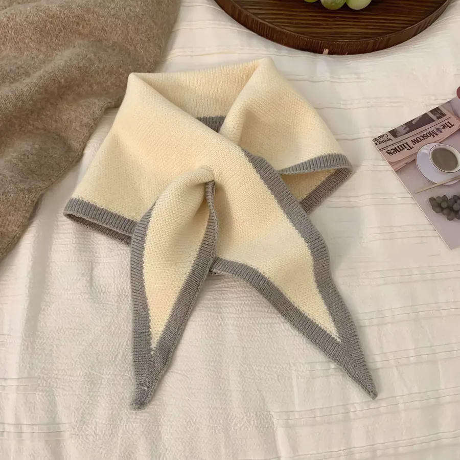 Knit Triangle Scarf view 11