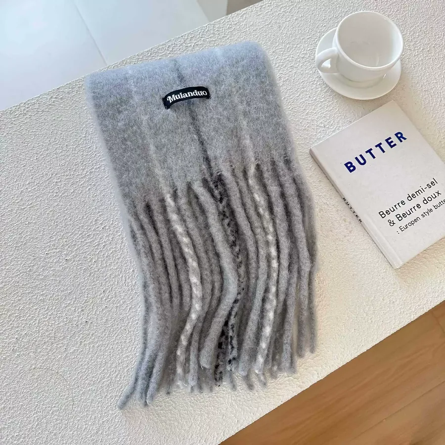 Solid Fringe Scarf view 7