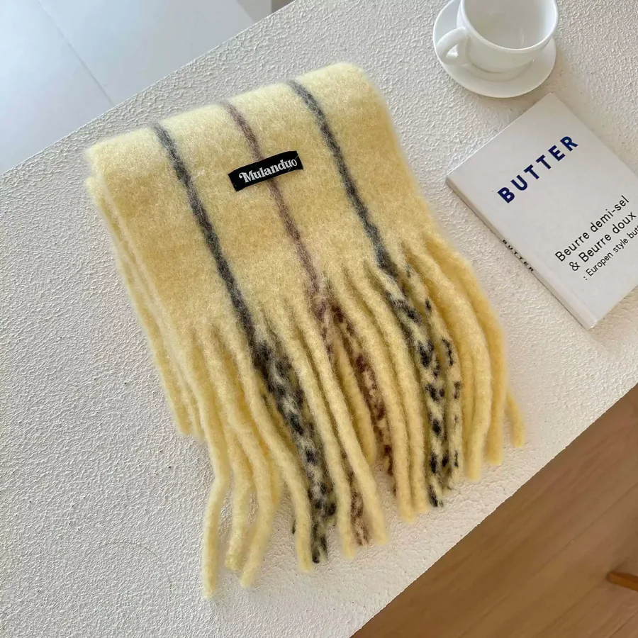 Solid Fringe Scarf view 8