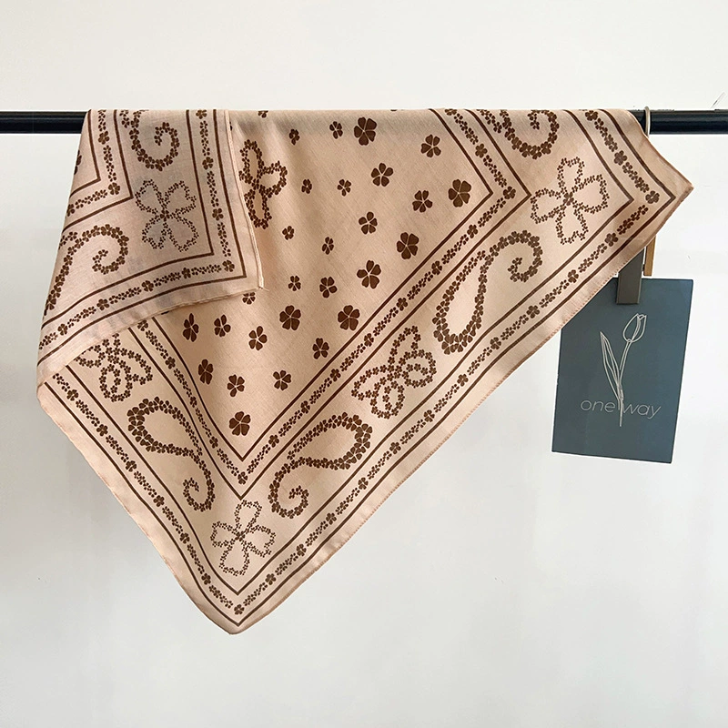 Black Paisley Small Square Scarf view 2
