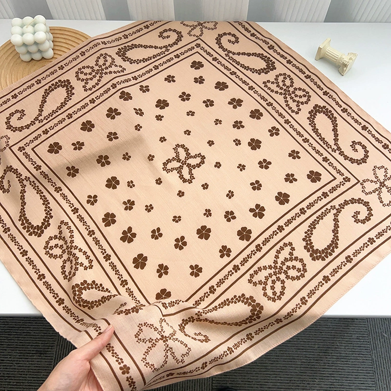 Black Paisley Small Square Scarf view 7