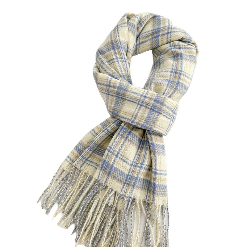 Plaid Faux Cashmere Scarf view 5