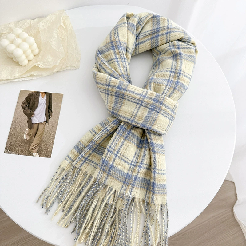 Plaid Faux Cashmere Scarf view 8