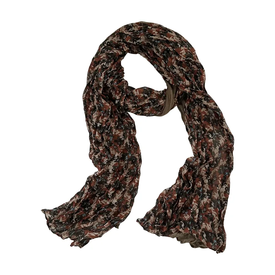Cotton Linen Print Scarf view 5