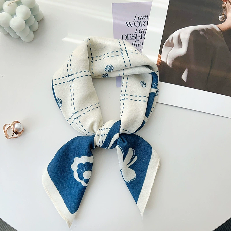 Chanel Style Letter Small Square Scarf view 7