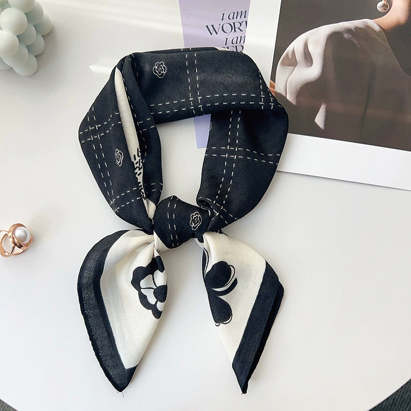 Chanel Style Letter Small Square Scarf view 9