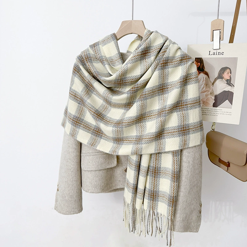 Plaid Fringe Scarf view 3
