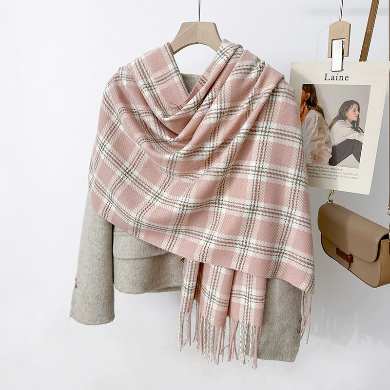 Plaid Fringe Scarf view 4