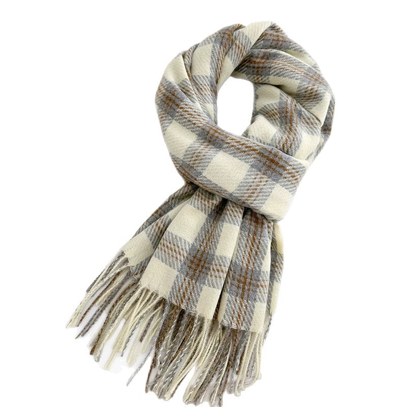 Plaid Fringe Scarf view 5
